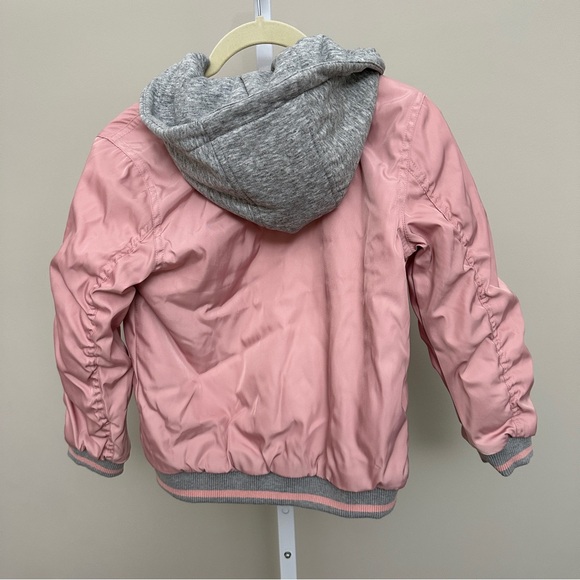 MILES THE LABEL GREY AND PINK HOODED JACKET kids 8Y - Picture 5 of 5